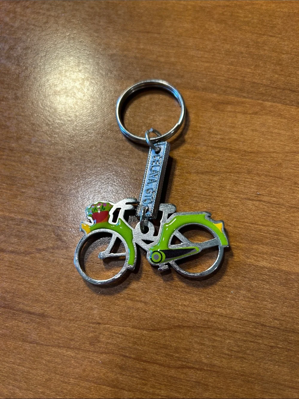 Bicycle Keychain - Green